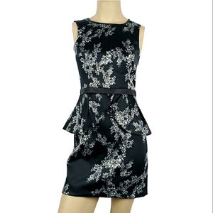 ERIC + LANI Floral Peplum Dress Womens Small